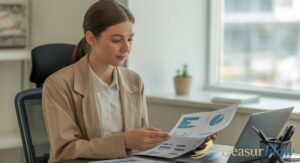 How many jobs are available in finance - woman reviewing finance career opportunities