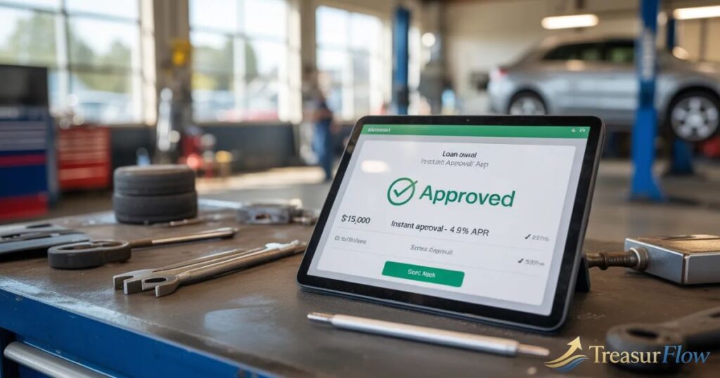 Instant approval engine financing with no credit check online