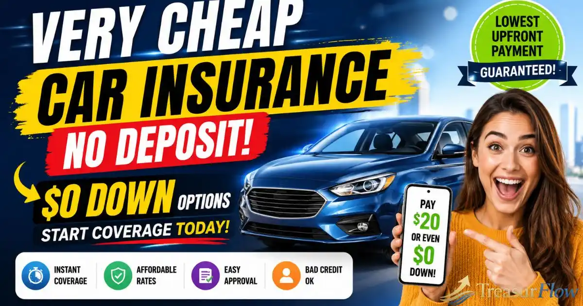 Very cheap car insurance no deposit and low upfront payment options