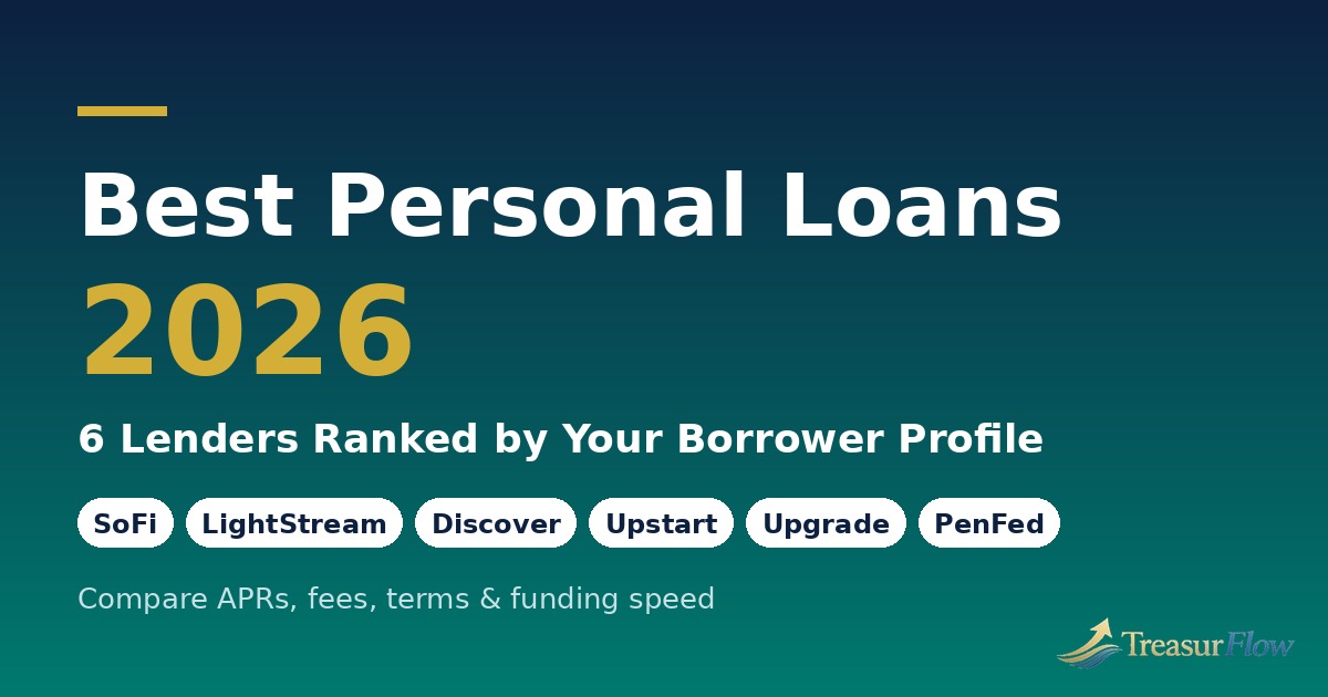 Best personal loans 2026 comparison — 6 lenders ranked by borrower profile
